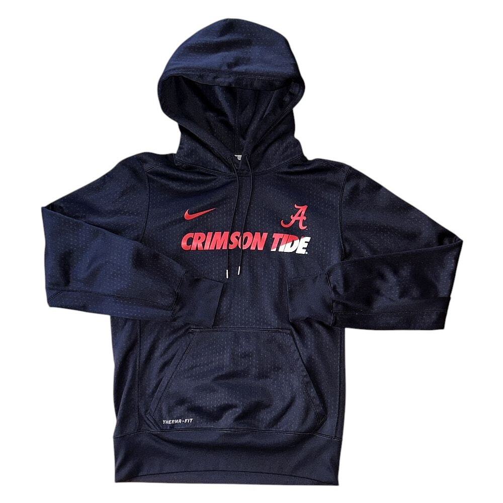 Nike Alabama Crimson Tide Black Hoodie Sweatshirt Men's Small